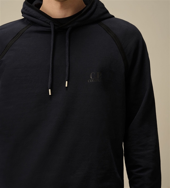 ★C.P. Company★ Light Fleece Logo Man to Man Total Eclipse C.P. Company Light Fleece Sweat Total Eclipse - Terraces